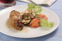 Рулетики мясные в красном вине