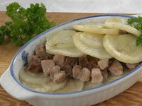 Картофель запеченный с мясом