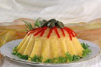 Кукурузные пышки с сыром и овощами