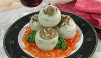 Лук фаршированный мясом