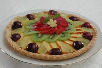 Открытый пирог с фруктами