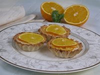 Тарталетки с апельсинами