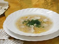 Рыбный суп с кукурузой -