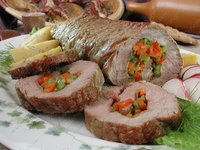 Мясной рулет с перц