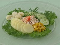 Салат с крабовым мясом