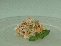 Салат из квашеной капусты с грибами