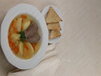 Суп мясной с овощами