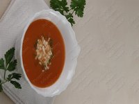 Суп из помидоров с брынзой