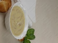 Суп-пюре из кольраби с грибами