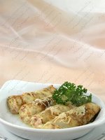 Блинчики с сырной начинкой