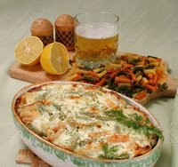 Морс окунь запеч с рожками