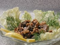 Салат из куринной печени-