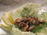 Салат из куринной печени-