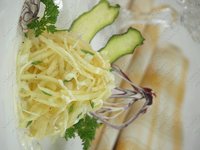 Салат из патисонов с луком