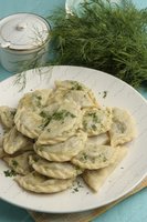 Вареники  с картофелем и грибами