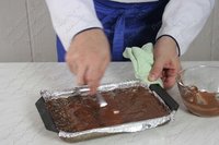 Шоколадно-ромовое пирожное
