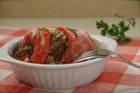 Перец с мясом запеченный в духовке