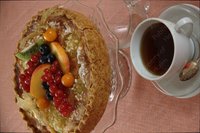 Грушево-миндальный пирог