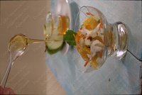 Салат фруктовый с медом