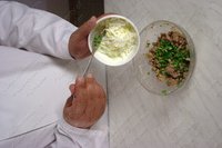 Салат из печени трески
