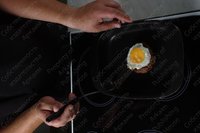 Бифштекс рубленый с яйцом