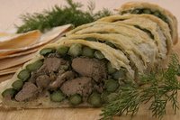 Рулет с куриной печенью