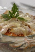 Окунь запеченный с овощами