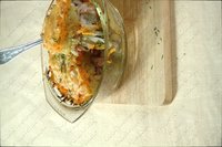 Картофель запеченный с беконом и сыром