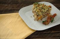 Макароны с сыром и беконом