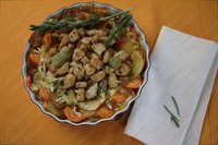 Запеканка с индейкой и овощами