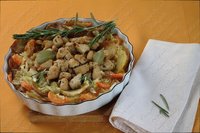 Запеканка с индейкой и овощами