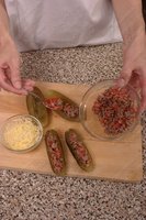 Огурцы фаршированые мясом