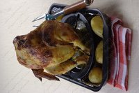 Цыпленок запеченный с картофелем