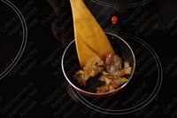 тыквенный суп пюре с креветками (беконом)