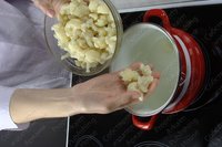 Цветная капуста маринованная со стручковой фасолью и зеленым гор