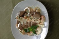 паштет из гусиной печенки с соусом