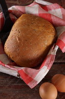 Хлеб с маком и кунжутом, семенами льна по - деревенски